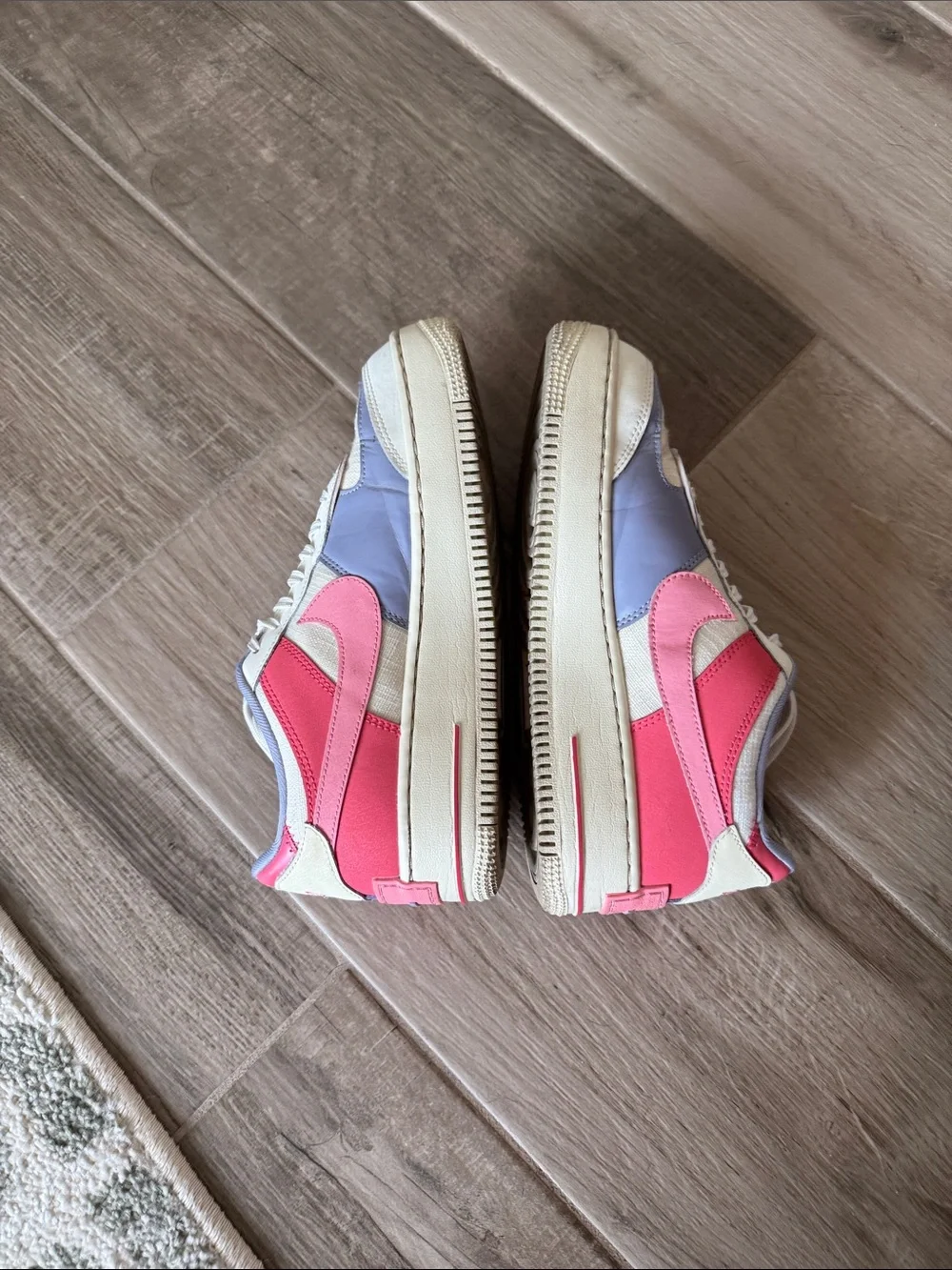 Nike 7 1/2 Air Force 1 Shadow Sail Coral Chalk colorway Sneakers - Picture 4 of 7